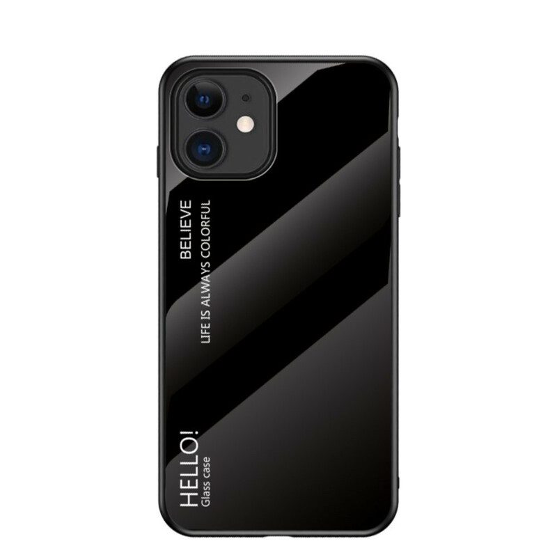 Telefoonhoesje voor iPhone 12 Mini Gehard Glas Hallo