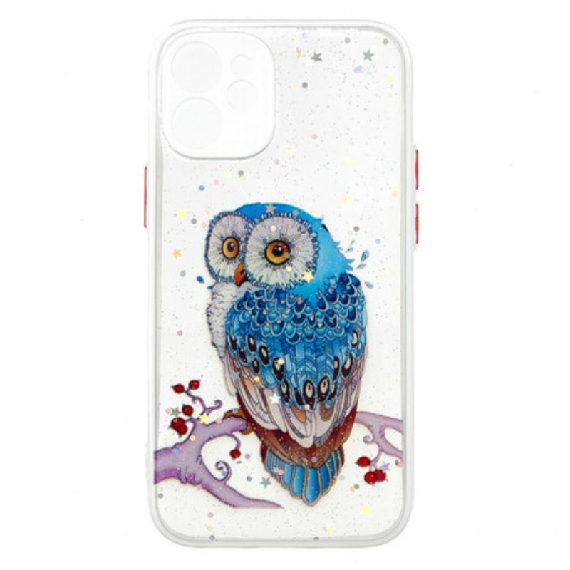 Telefoonhoesje voor iPhone 12 Mini Uil Hybride