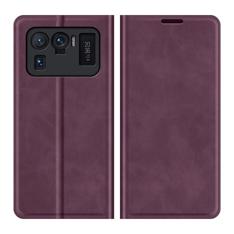 Bescherming Hoesje voor Xiaomi Mi 11 Ultra Folio-hoesje Skin-touch Nieuwe Kleuren