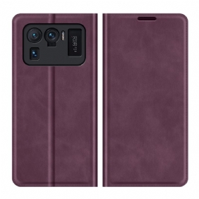 Bescherming Hoesje voor Xiaomi Mi 11 Ultra Folio-hoesje Skin-touch Nieuwe Kleuren