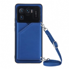 Hoesje voor Xiaomi Mi 11 Ultra Lanyard Voor Meerdere Kaarten