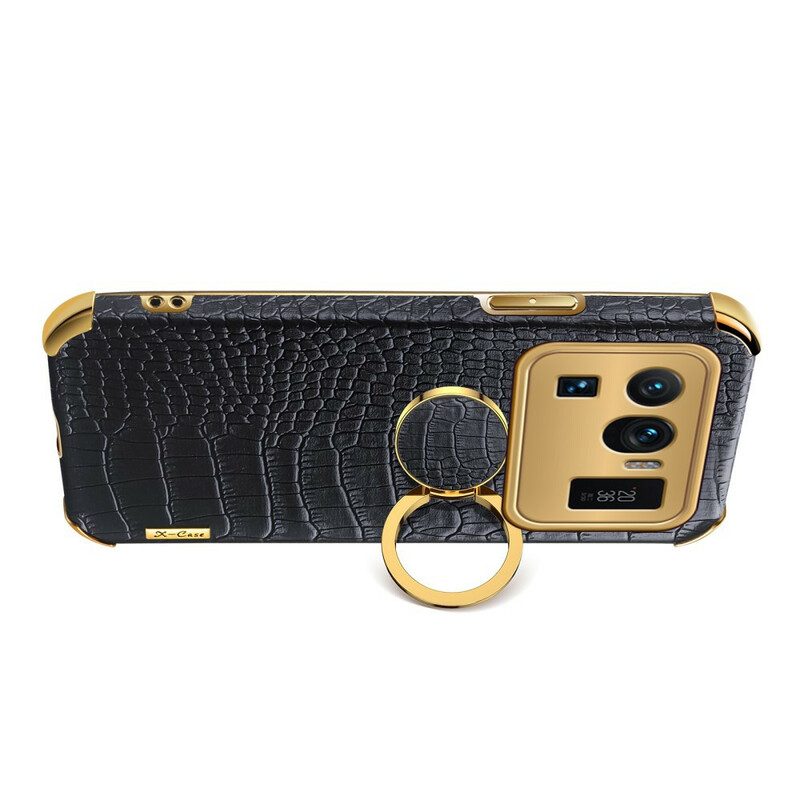 Hoesje voor Xiaomi Mi 11 Ultra X-case Krokodillenleer-effect