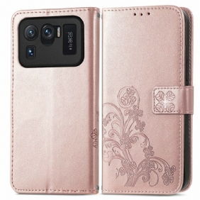 Leren Hoesje voor Xiaomi Mi 11 Ultra Aziatische Bloemen