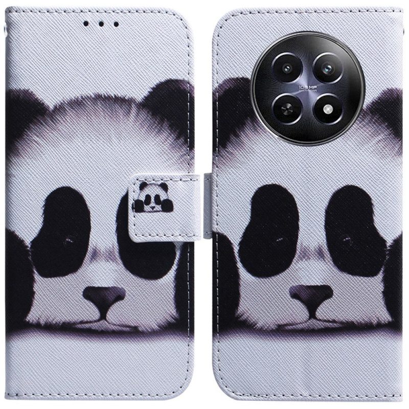 Leren Hoesje Voor Realme 12 / 12x 5g Panda