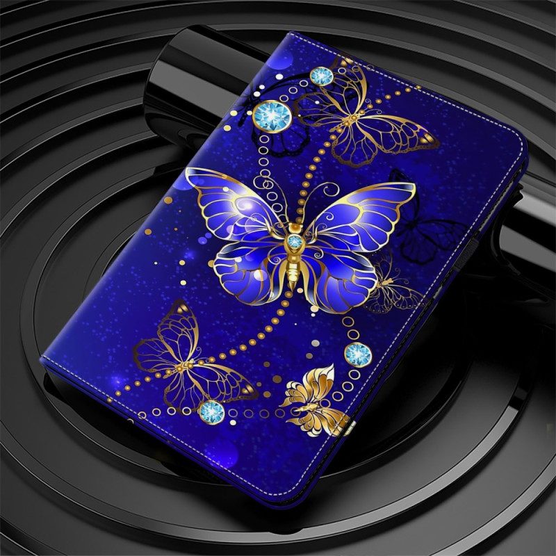 Cover Samsung Galaxy Tab S9 Fe Plus Diamanten Vlinder