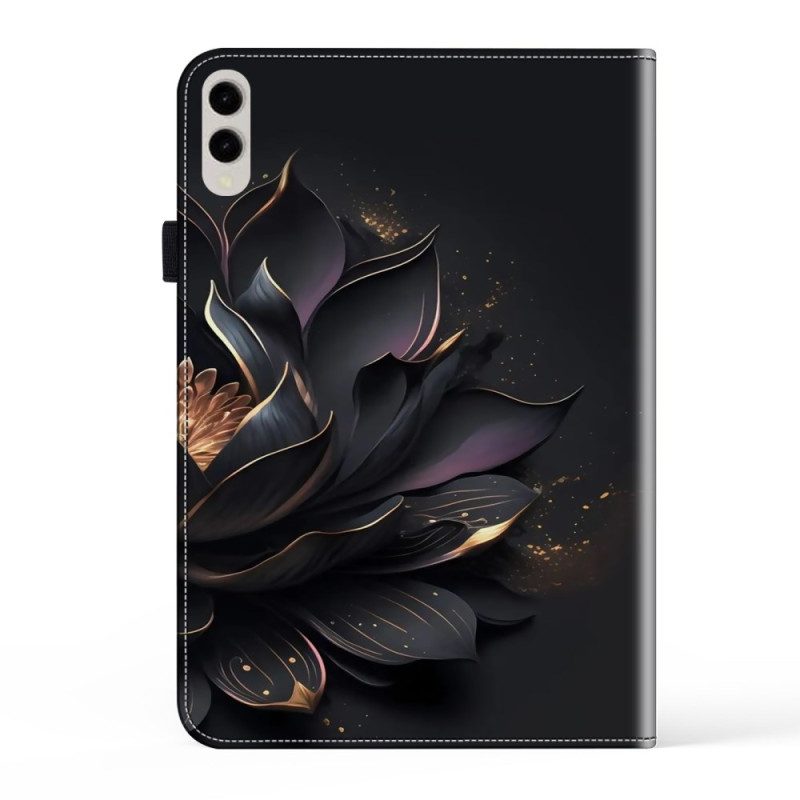 Cover Samsung Galaxy Tab S9 Fe Plus Paarse Lotus Bescherming Hoesje