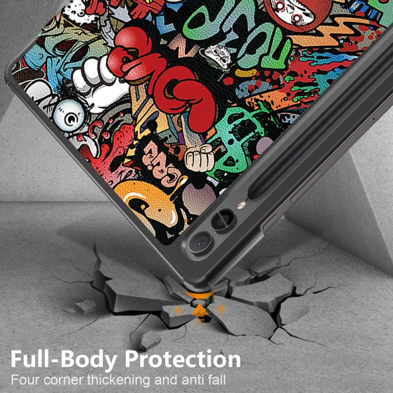 Samsung Galaxy Tab S9 Fe Plus Mooie Graffiti