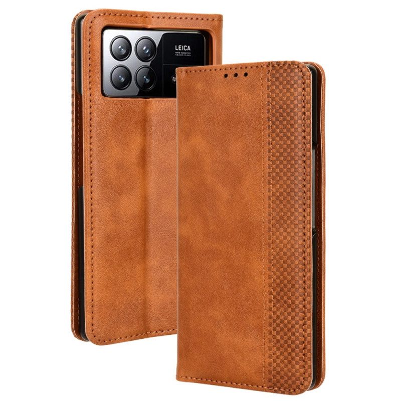 Folio-hoesje Voor Xiaomi Mix Fold 3 Vintage Fries