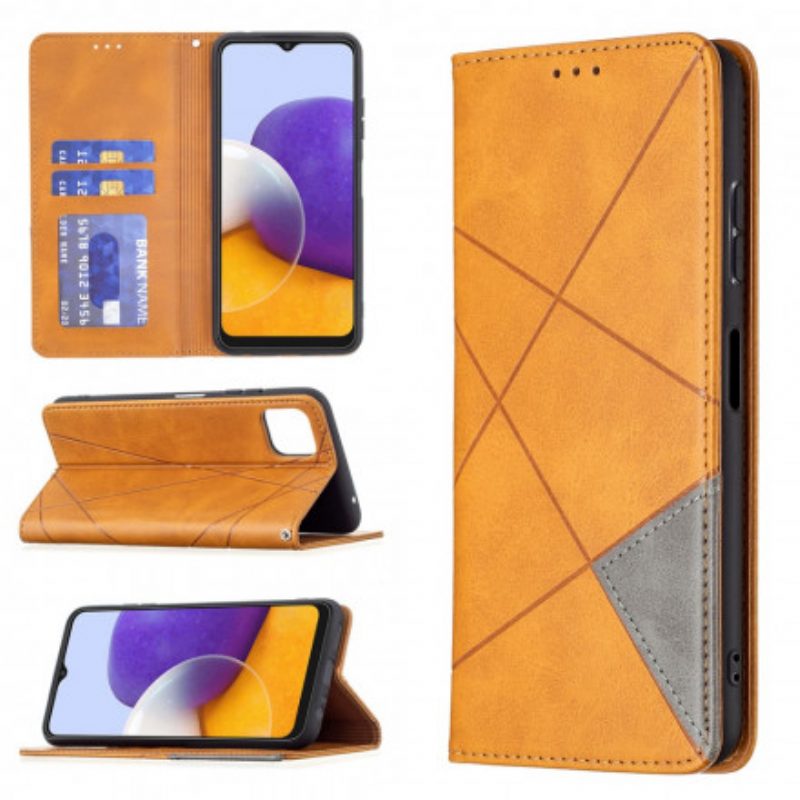 Bescherming Hoesje voor Samsung Galaxy A22 5G Folio-hoesje Artistieke Stijl