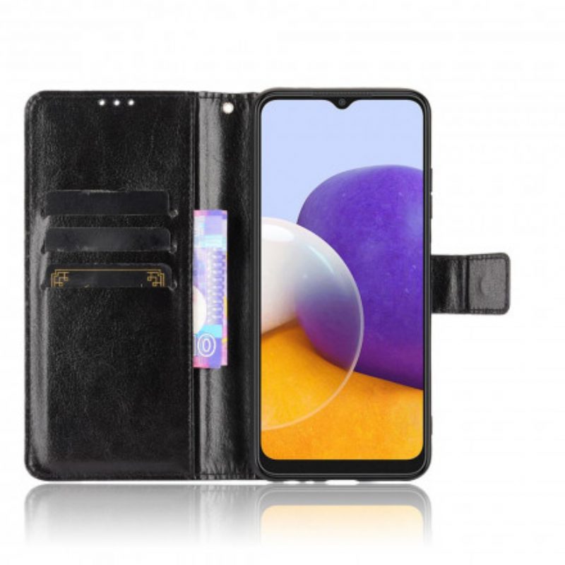 Flip Case voor Samsung Galaxy A22 5G Flitsend Kunstleer