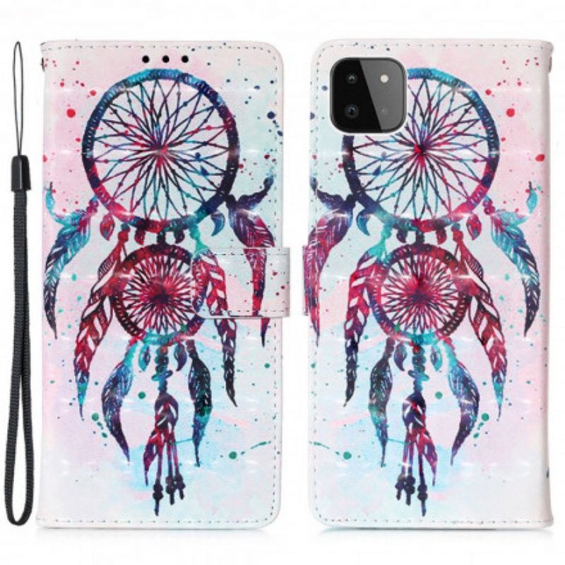 Folio-hoesje voor Samsung Galaxy A22 5G Aquarel Dromenvanger