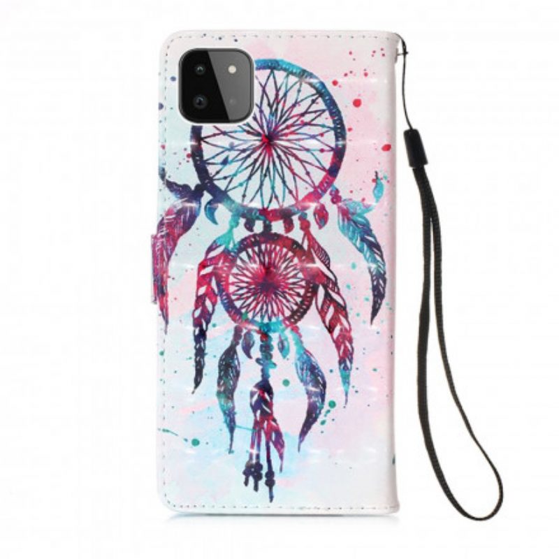 Folio-hoesje voor Samsung Galaxy A22 5G Aquarel Dromenvanger