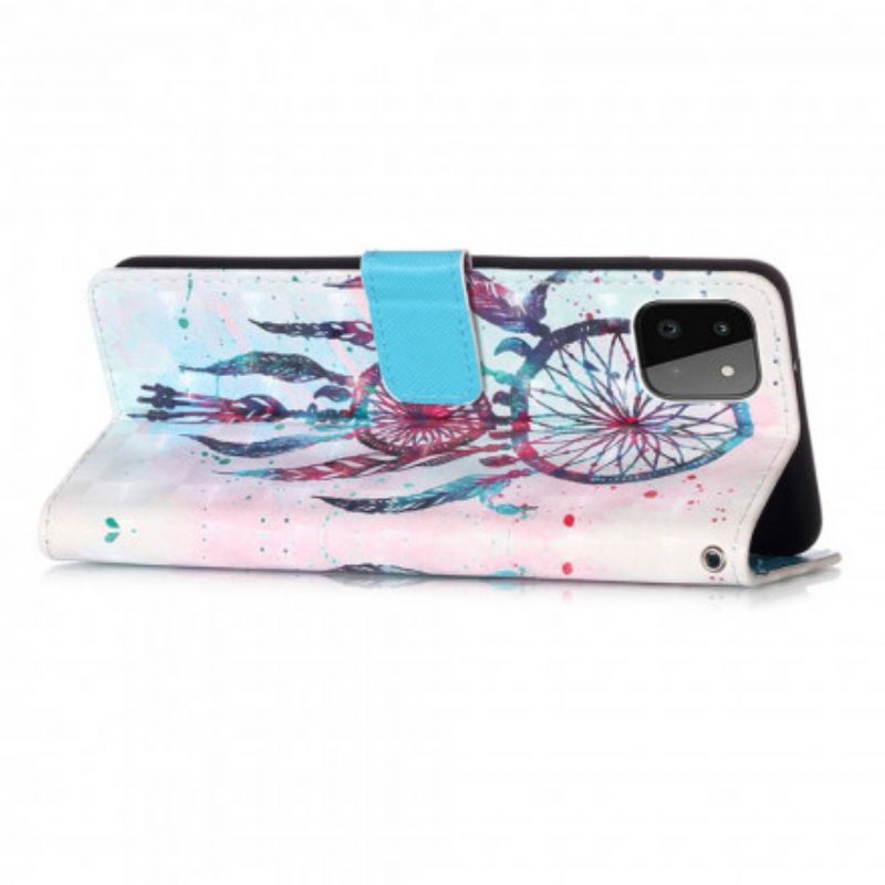 Folio-hoesje voor Samsung Galaxy A22 5G Aquarel Dromenvanger