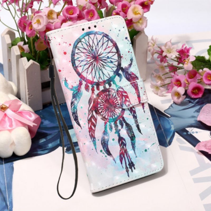 Folio-hoesje voor Samsung Galaxy A22 5G Aquarel Dromenvanger