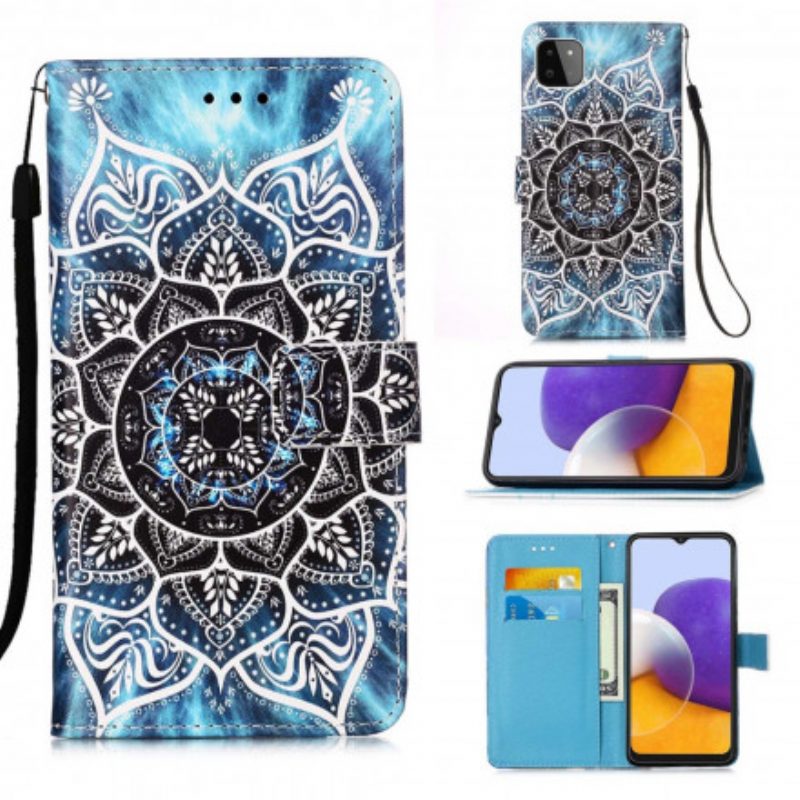 Folio-hoesje voor Samsung Galaxy A22 5G Mandala In De Lucht