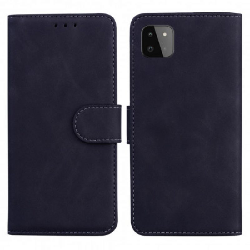 Folio-hoesje voor Samsung Galaxy A22 5G Vintage Couture Lederen Stijl