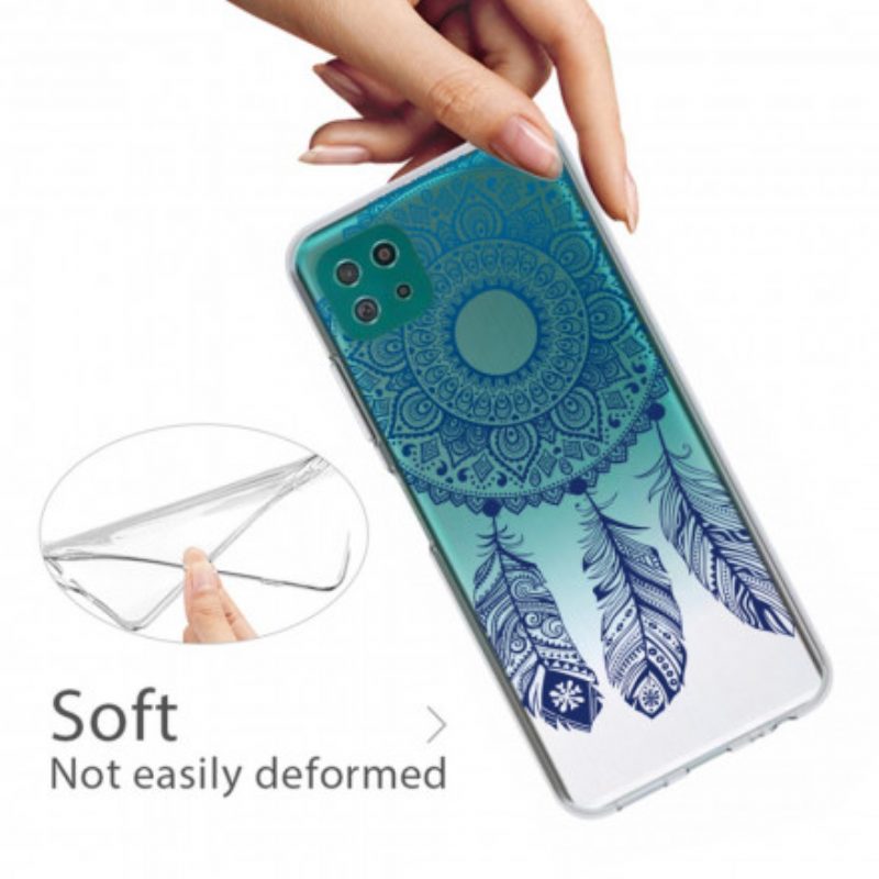 Hoesje voor Samsung Galaxy A22 5G Enkelbloemige Mandala