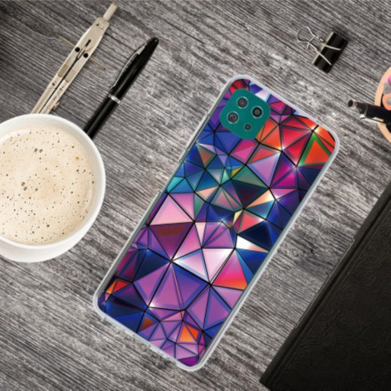 Hoesje voor Samsung Galaxy A22 5G Flexibele Geometrie