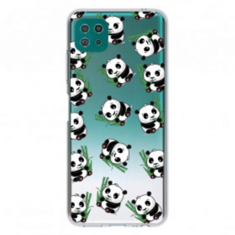 Hoesje voor Samsung Galaxy A22 5G Kleine Panda's