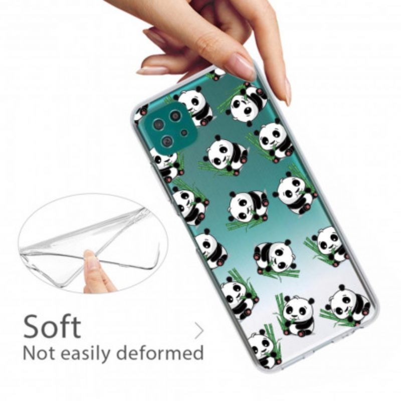 Hoesje voor Samsung Galaxy A22 5G Kleine Panda's