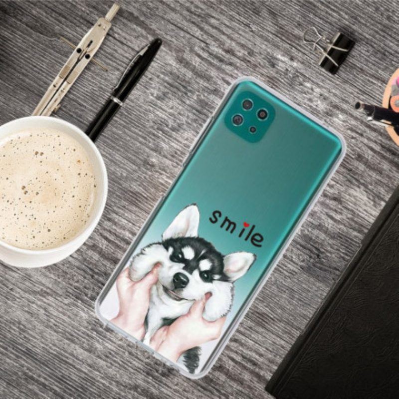 Hoesje voor Samsung Galaxy A22 5G Lach Hond