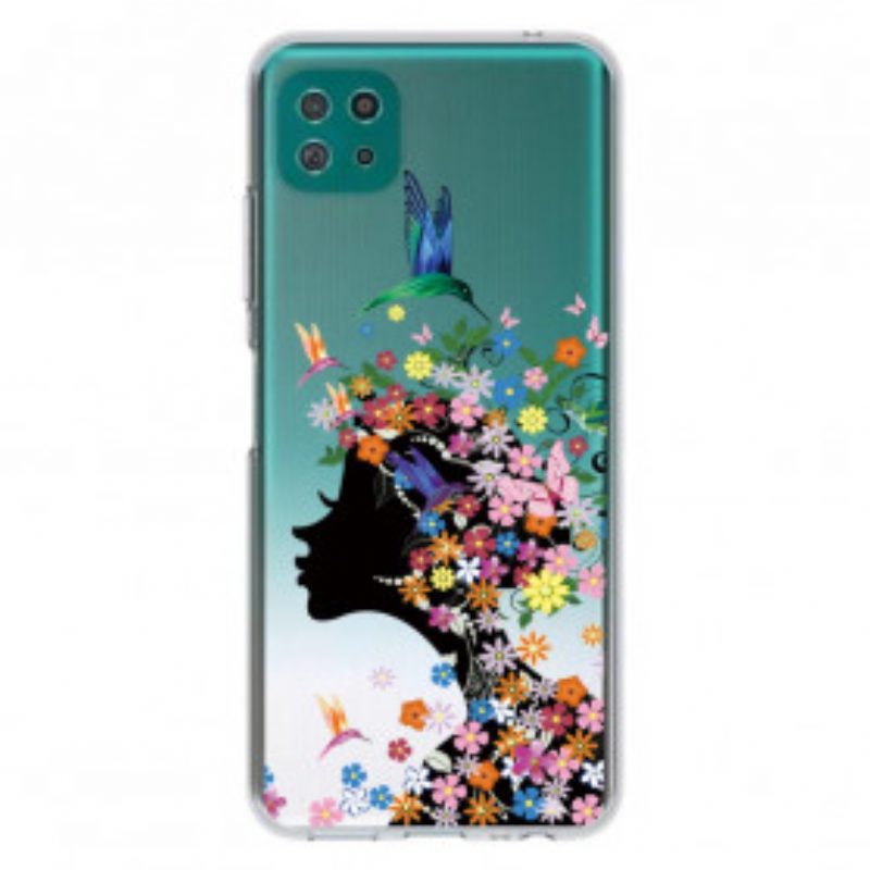 Hoesje voor Samsung Galaxy A22 5G Mooi Bloemhoofd