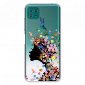 Hoesje voor Samsung Galaxy A22 5G Mooi Bloemhoofd