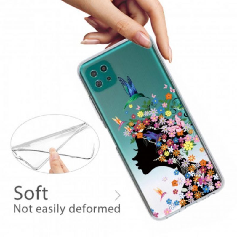 Hoesje voor Samsung Galaxy A22 5G Mooi Bloemhoofd