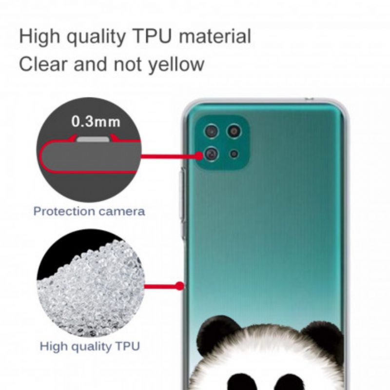 Hoesje voor Samsung Galaxy A22 5G Naadloze Panda