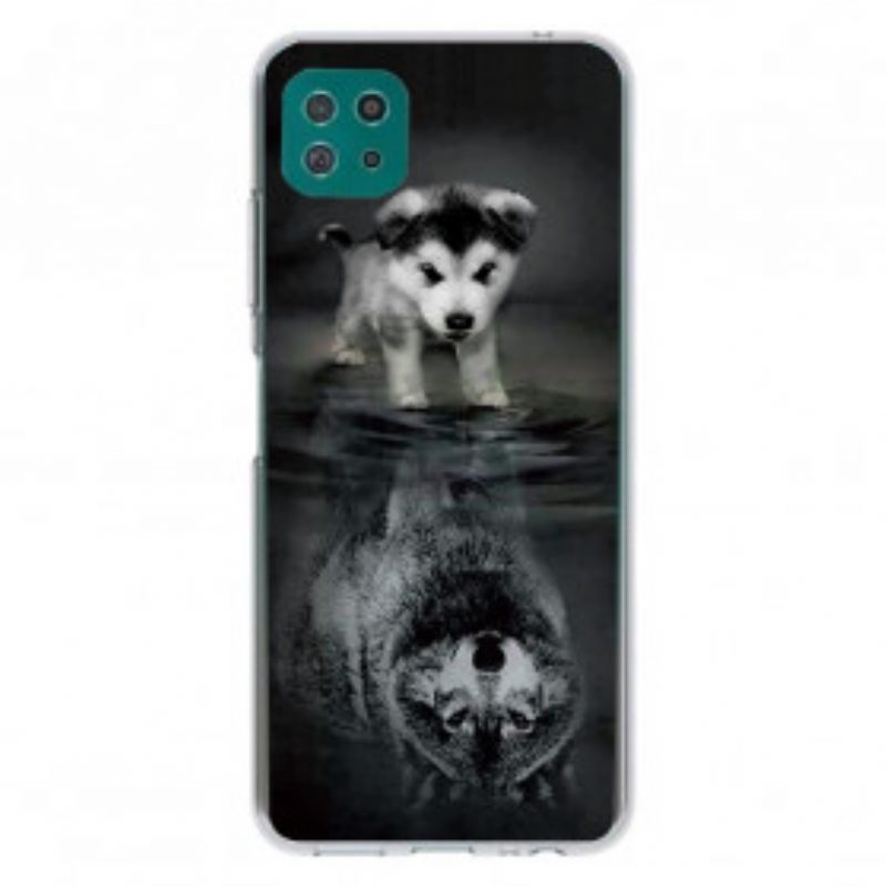 Hoesje voor Samsung Galaxy A22 5G Puppy-droom