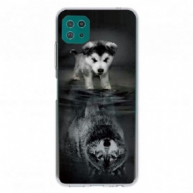 Hoesje voor Samsung Galaxy A22 5G Puppy-droom