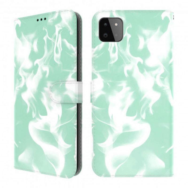 Leren Hoesje voor Samsung Galaxy A22 5G Abstract Patroon