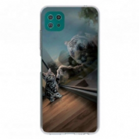 Telefoonhoesje voor Samsung Galaxy A22 5G Kittens Droom