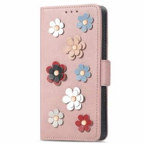 Folio-hoesje voor Xiaomi 13 Decoratieve Bloemen