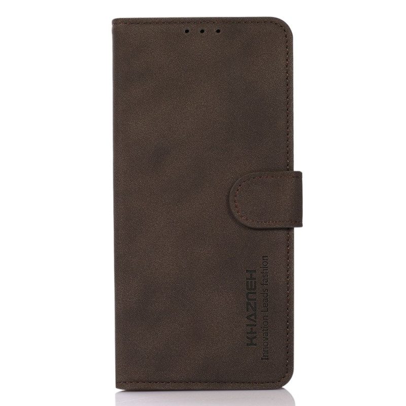 Folio-hoesje voor Xiaomi 13 Khazneh Modieus Leereffect