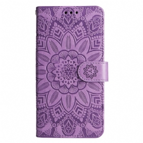 Folio-hoesje voor Xiaomi 13 Mandala Zon Met Lanyard