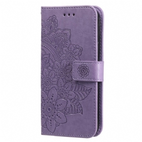 Leren Hoesje voor Xiaomi 13 Met Ketting Strakke Mandala