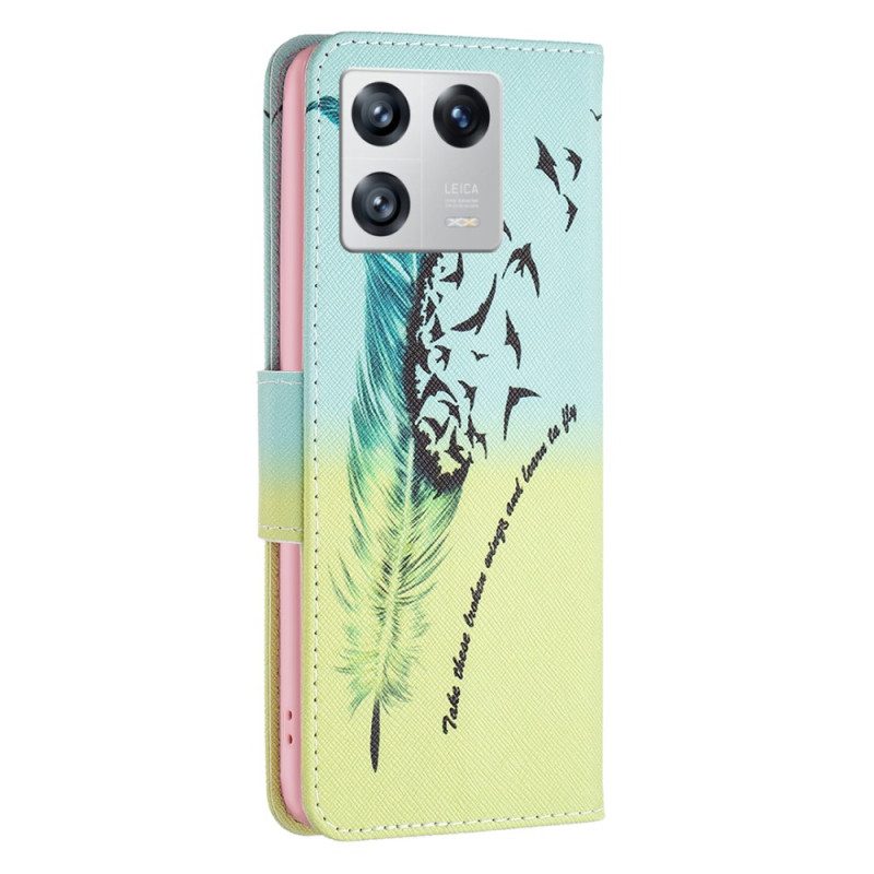 Leren Hoesje voor Xiaomi 13 Veerkracht