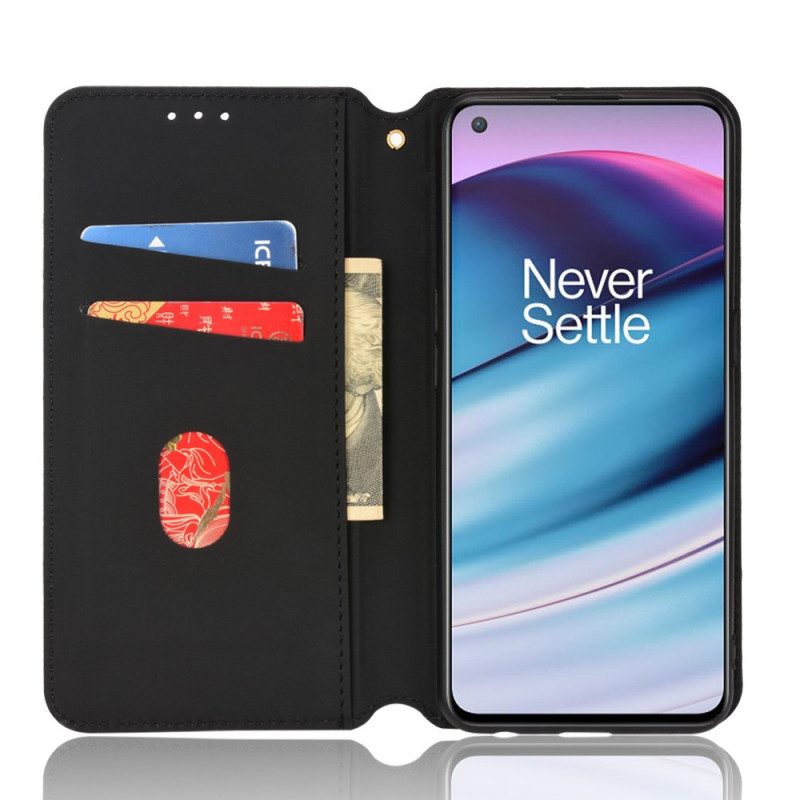 Bescherming Hoesje voor OnePlus Nord CE 5G Folio-hoesje Diamant Leereffect