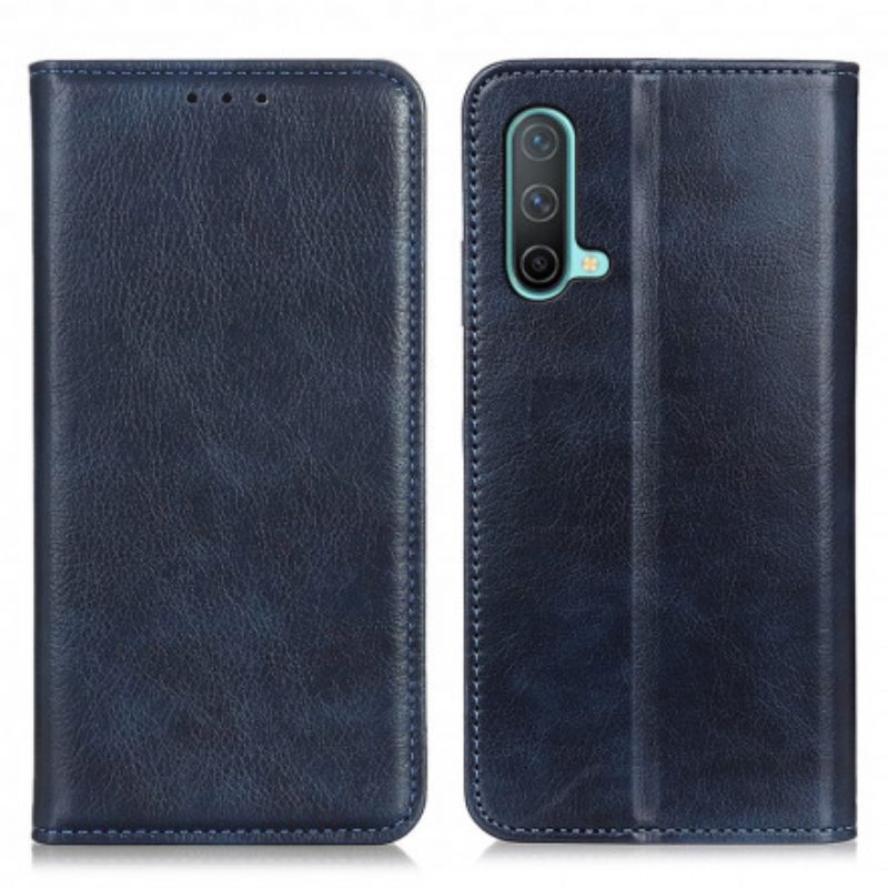 Bescherming Hoesje voor OnePlus Nord CE 5G Folio-hoesje Elegantie Split Litchi Leer