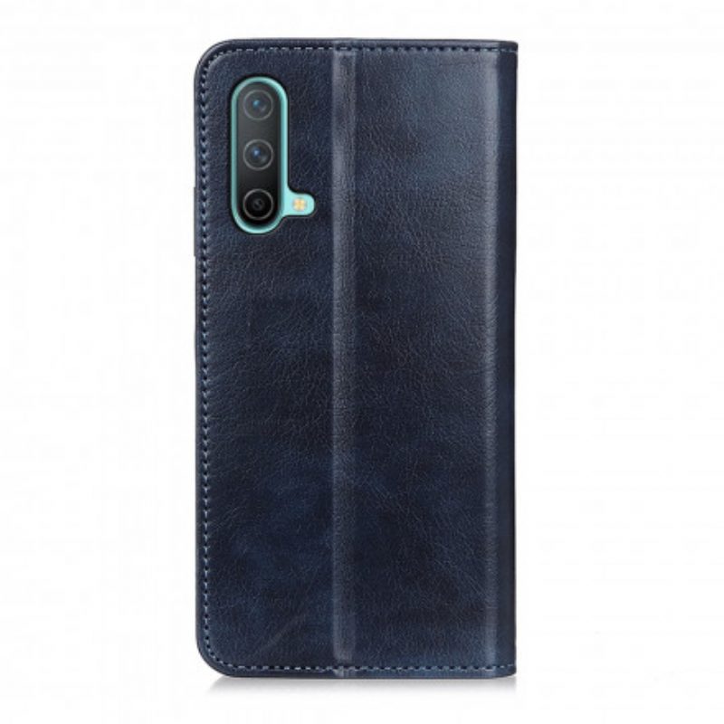 Bescherming Hoesje voor OnePlus Nord CE 5G Folio-hoesje Elegantie Split Litchi Leer