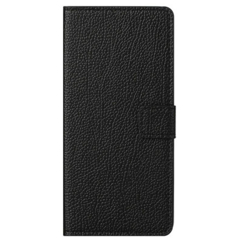 Folio-hoesje voor OnePlus Nord CE 5G Litchi-nerf Leereffect