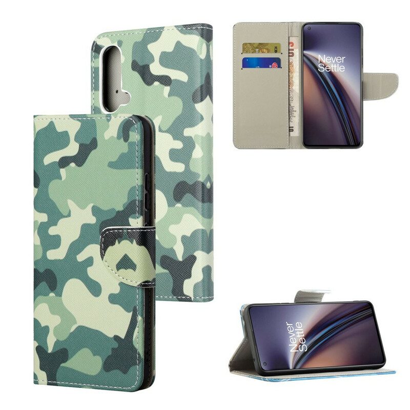 Folio-hoesje voor OnePlus Nord CE 5G Militaire Camouflage