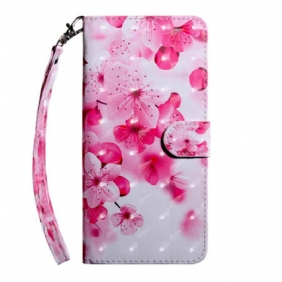 Folio-hoesje voor OnePlus Nord CE 5G Roze Bloemen