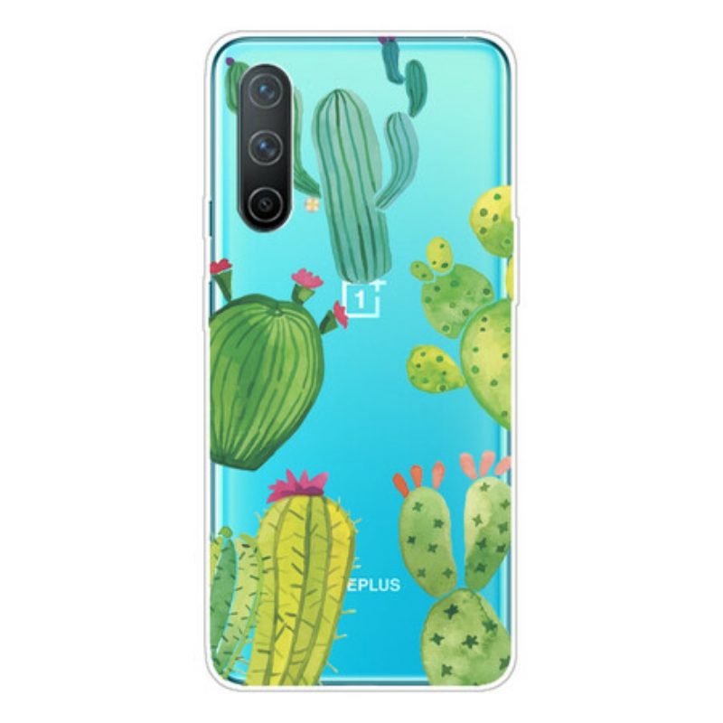 Hoesje voor OnePlus Nord CE 5G Aquarel Cactussen