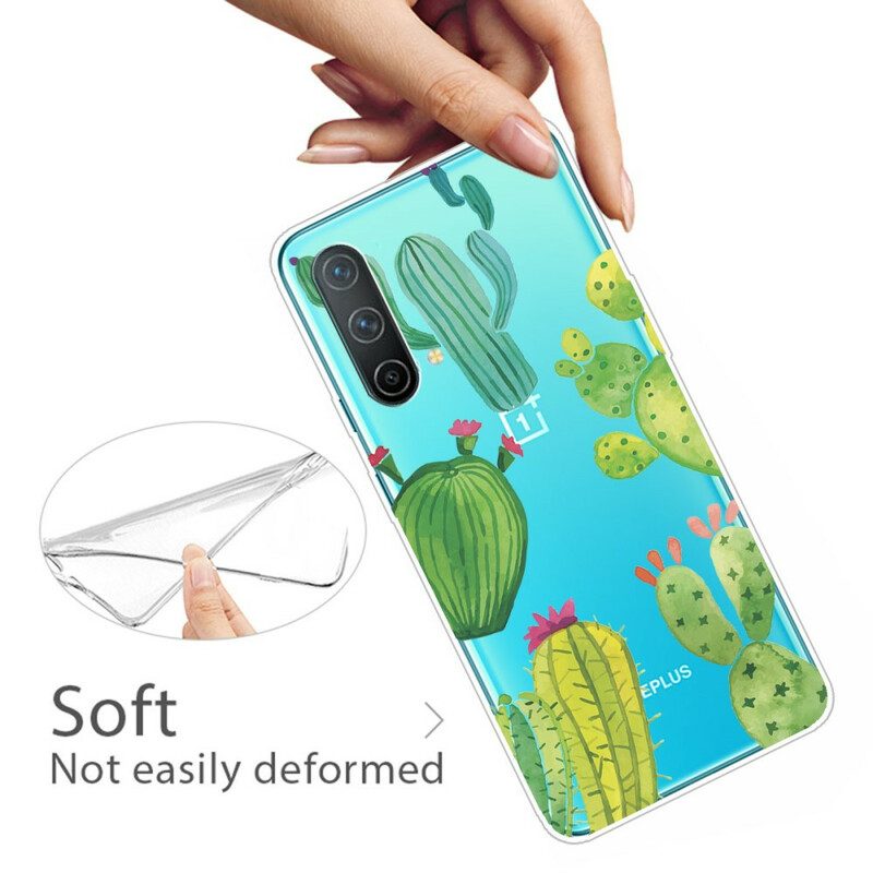 Hoesje voor OnePlus Nord CE 5G Aquarel Cactussen