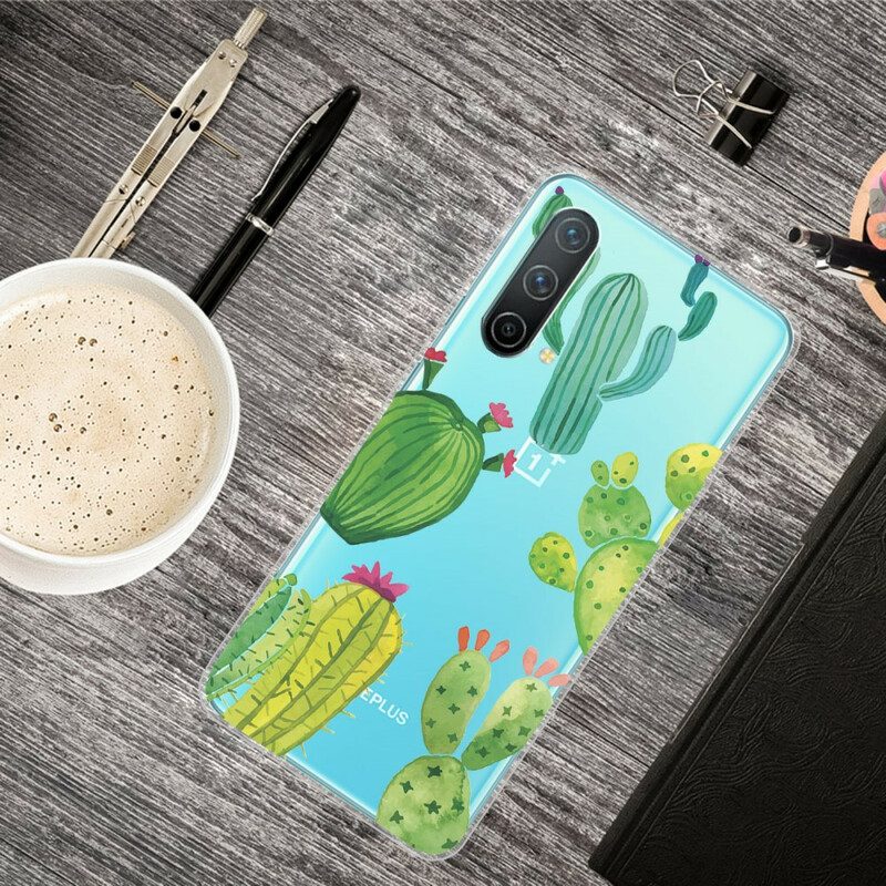 Hoesje voor OnePlus Nord CE 5G Aquarel Cactussen