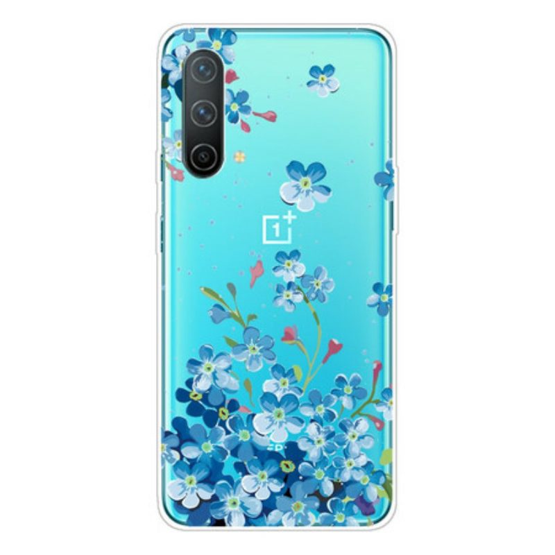 Hoesje voor OnePlus Nord CE 5G Blauwe Bloemen