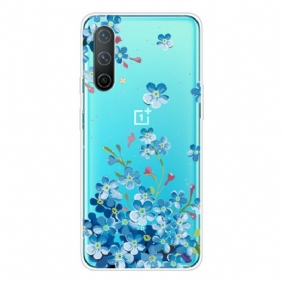 Hoesje voor OnePlus Nord CE 5G Blauwe Bloemen