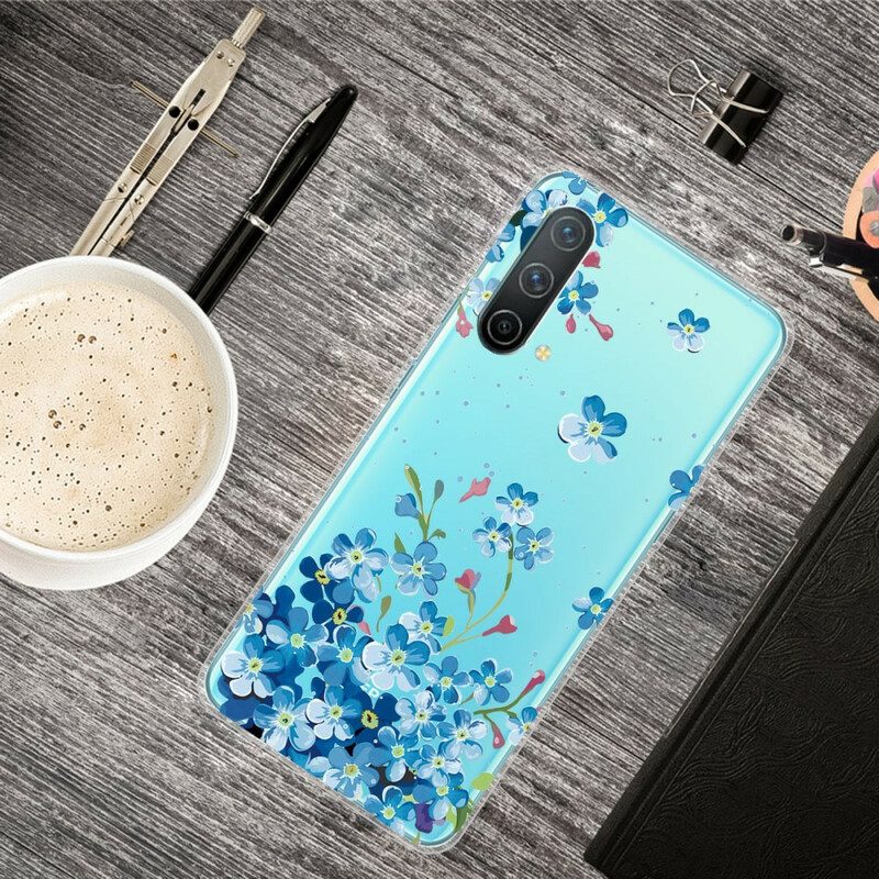 Hoesje voor OnePlus Nord CE 5G Blauwe Bloemen